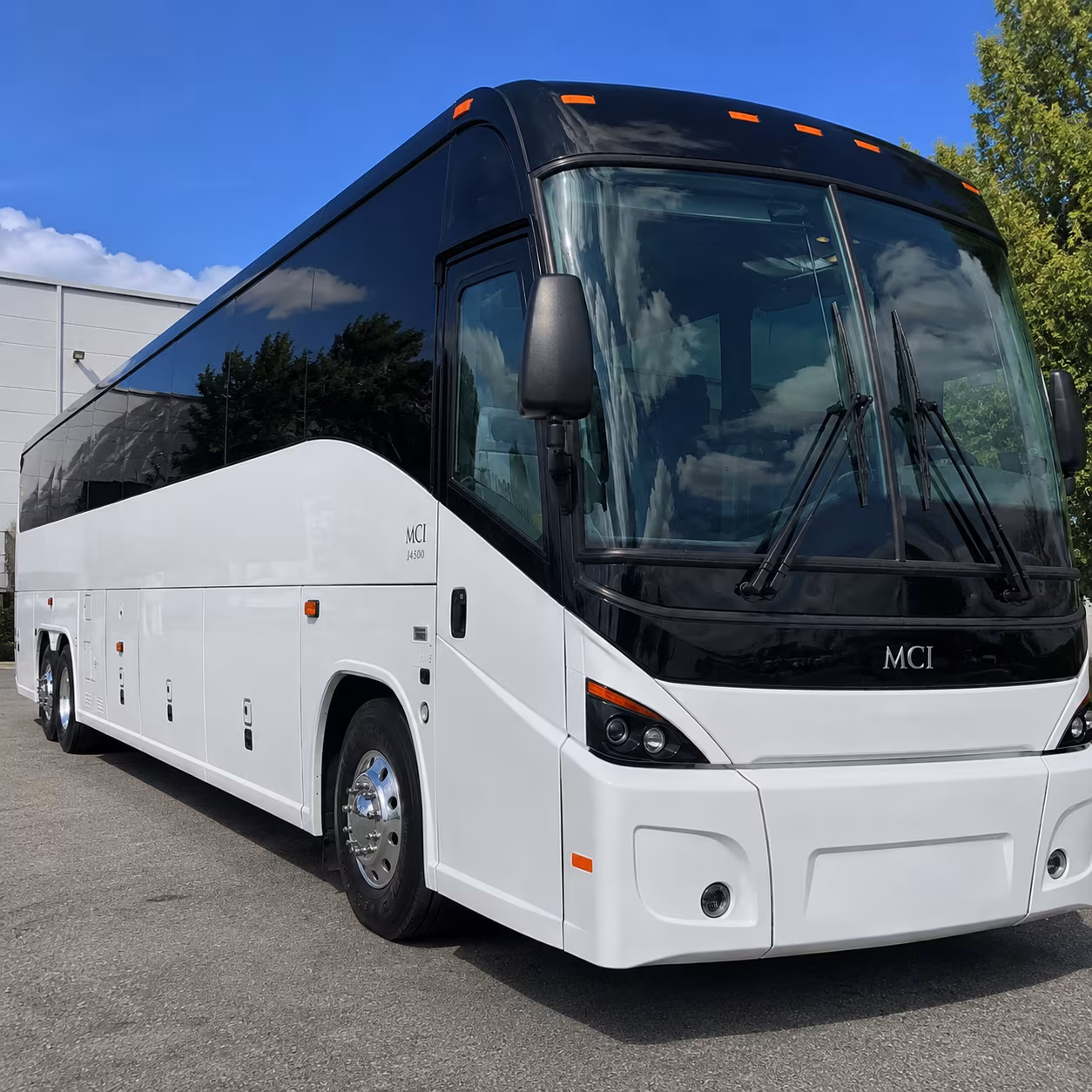 south jordan charter bus rental exterior