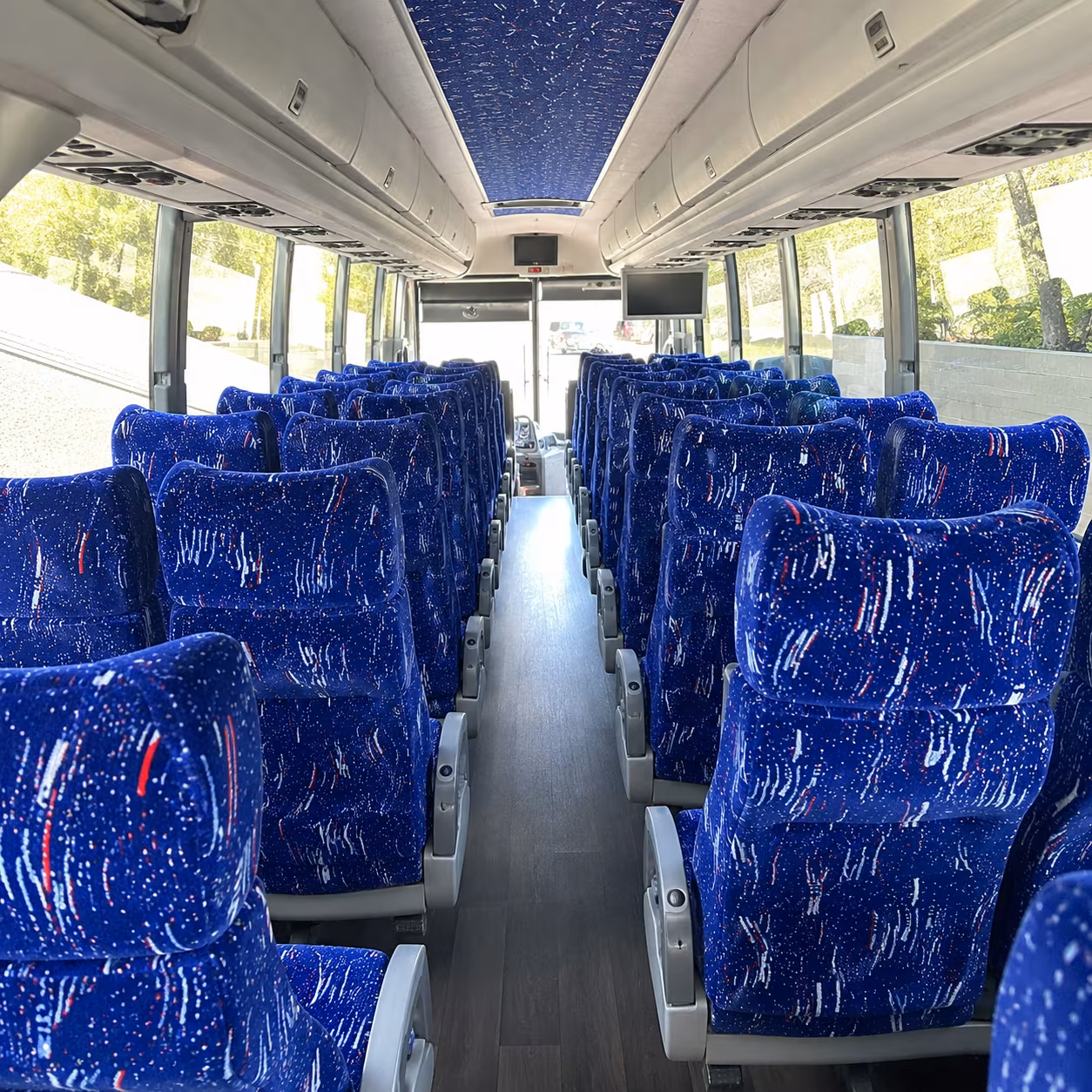 south jordan charter bus rental interior